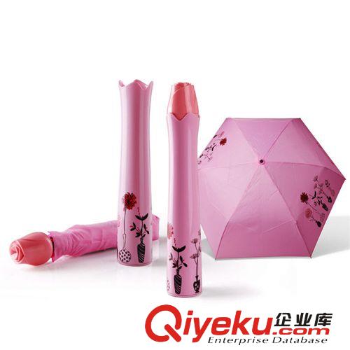 玫瑰雨伞 创意礼品 创意玫瑰型雨伞 日用雨伞（混色）