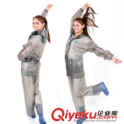 姜太公 雨衣套装 半透明雨衣   支持一件代发雨披套装 雨具产品