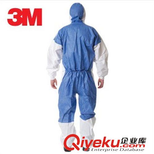 原装进口3M防护服 白色带帽连体防护服 3M4535防尘抗静电防护服