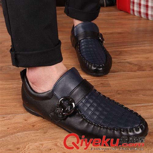 2014年秋冬男鞋豆豆鞋耐磨防滑橡胶底yzPU皮革一件代发