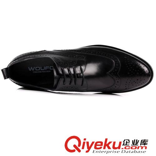 正装皮鞋 WOUFO2013新款英伦时尚潮男zp雕花男鞋正装圆头皮鞋1951-60