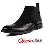 经典皮靴 2014新款男士皮靴时尚潮流xx低筒靴圆头套筒靴马丁靴C9002-3