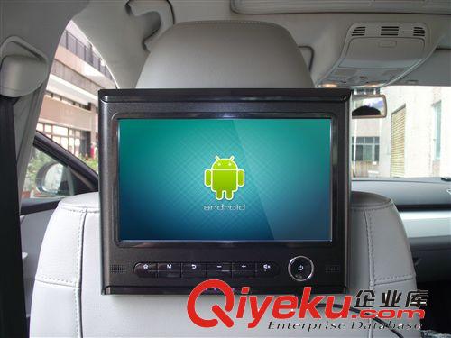 安卓头枕DVD/显示器 外挂式9''Android车载头枕屏电脑内置WIFI/FM/IR/1080P高清播放