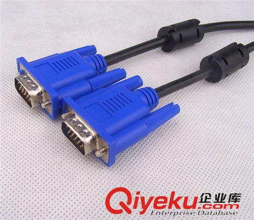 vga线 厂家供应 电脑连接线材 蓝头 VGA 显示连接线 七折 tj