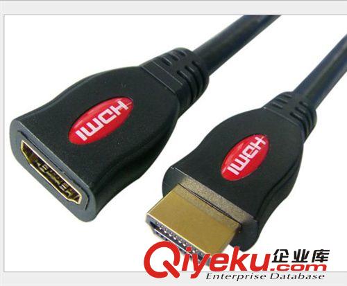 标准HDMI线 【厂家直销】现货1.5m 公转母HDMI延长线 24K镀金头 扁平接口线