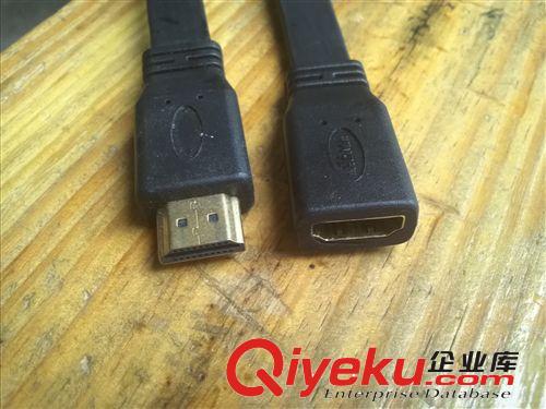 标准HDMI线 【厂家直销】现货1.5m 公转母HDMI延长线 24K镀金头 扁平接口线