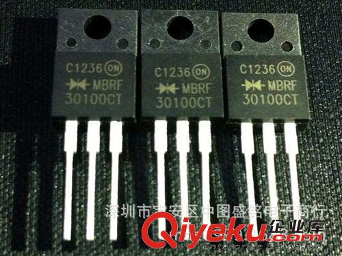 整流二极管 肖特基 快恢复 MBRF30100CT MBR30100CT 全新塑封肖特基二极管  现货