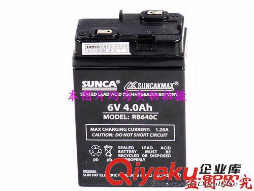 原装SUNCA新佳应急灯电瓶 RB640C 6V,4.0Ah 6V4AH 蓄电池