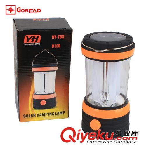 GY01太阳能野营灯 8LED太阳能充电照明灯 太阳能灯具 户外用品原始图片2