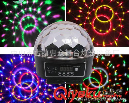 LED水晶魔球 系列 六色led水晶魔球 led数码显示水晶魔球 激光灯 中山古镇水晶魔球