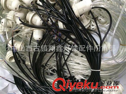 电线系列 厂家直销售加工餐吊专用圆护套电线E27灯头套件两芯　三芯VDE CE