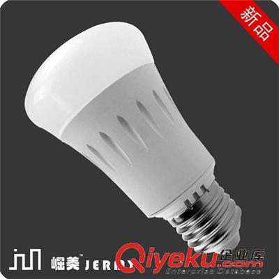 LED光源 崛美  新款高亮led球泡灯 节能灯 5730 厂家直销 E27 塑包铝 5W