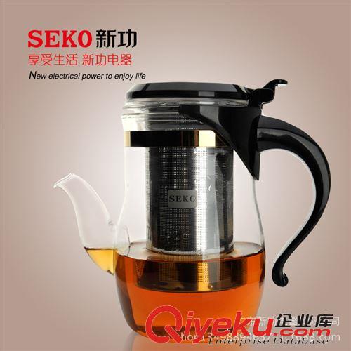 飘逸杯 SEKO/新功 803耐热飘逸杯 不锈钢/PC/玻璃内胆玻璃茶具玲珑杯批发