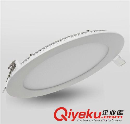 新款暗装光面板灯 led面板灯 超薄圆形面板灯 9w 145mm  天花嵌入式平板灯外壳套件