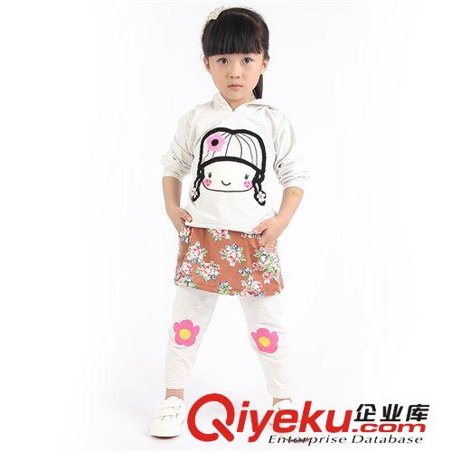 童套装 2014秋季新款女童卡通套装 韩版小童休闲童套装  厂家直销