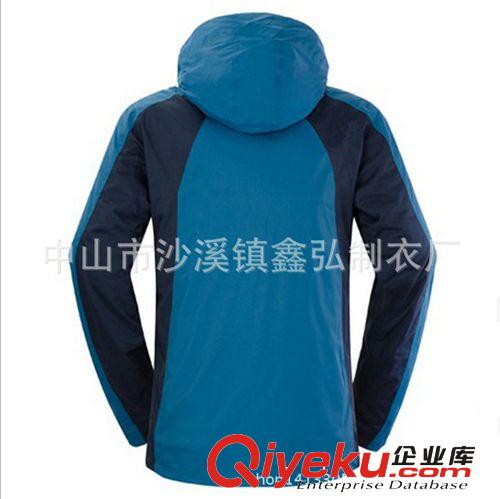 冲锋衣、裤 厂家定做冲锋衣可拆卸两件套 登山服滑雪服 可加印或绣LOGO防水