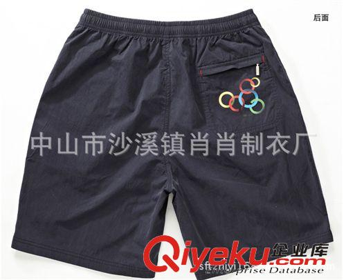 裤子 厂家生产水密桃男式单层短裤，男式沙滩裤