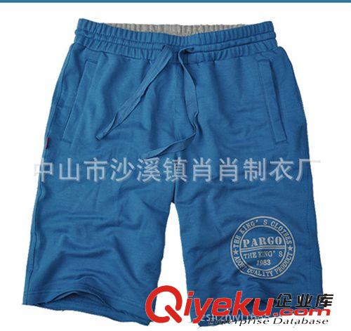 裤子 厂家生产男式纯棉沙滩裤，休闲男式短裤