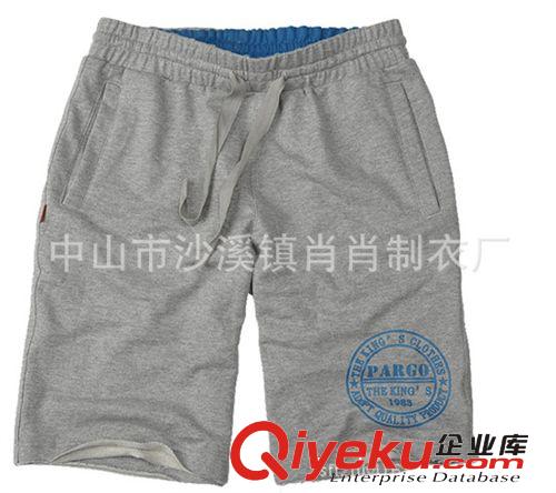 裤子 厂家生产男式纯棉沙滩裤，休闲男式短裤