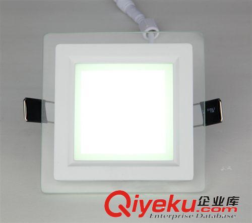 LED面板灯 供应6WLED面板灯 暖正白客厅商场专用面板灯 LED玻璃面板灯成品