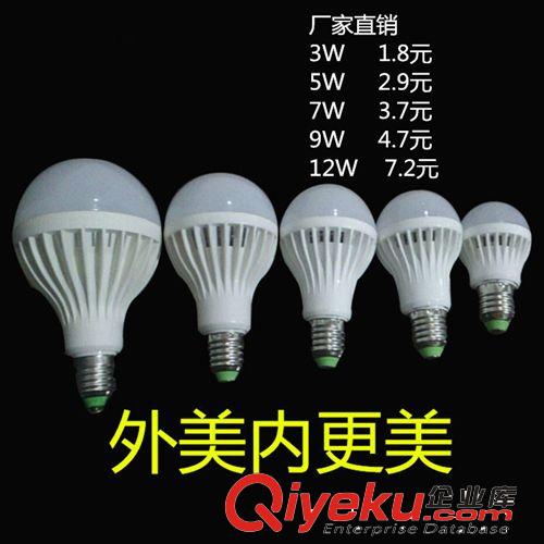 LED球泡灯 新款波纤板塑料球泡灯隆重上市3--12瓦LED球泡，工厂价大批发