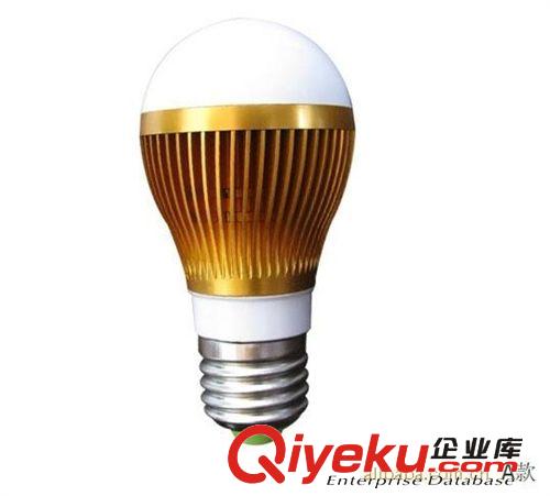 LED球泡灯套件 供应3w金色LED球泡灯外壳套件/3W球泡灯配件/3W球泡灯套件