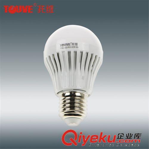 LED球泡灯 xx内塑料+PC球泡灯led TOUVE托维优质E27螺口节能灯 质保两年