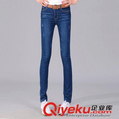 女式牛仔裤 厂价直销新款修身显瘦韩版牛仔裤女式小脚铅笔裤显瘦代理加盟女式