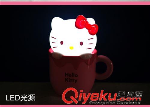 hellokitty杯杯卡通台灯、LED可充电式装饰台灯、塑料礼品灯 KT猫