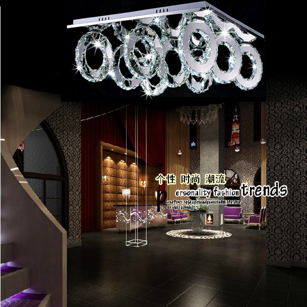 LED水晶灯客厅卧室简约时尚节能灯具