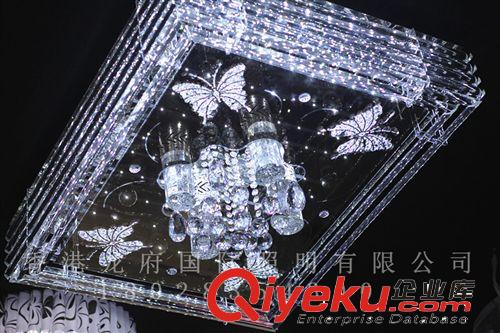 时尚大气LED客厅水晶灯/平板低压灯