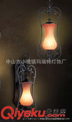厂家生产yz欧式铁艺壁灯，可带布罩用于会所酒吧样板房咖啡厅