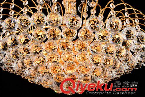 欧式水晶吊灯金色水晶灯客厅吊灯现代简约时尚卧室餐厅吊灯