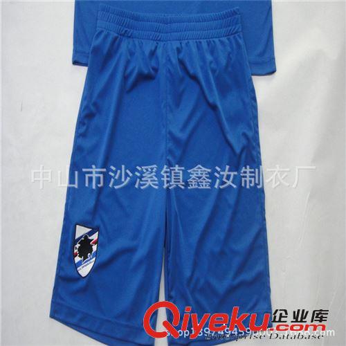 厂家订做亲少年短袖V领足球服套装  定制广告礼品外贸服装