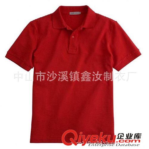 厂家定制夏季男装短袖POLO衫 订做外贸欧码空白翻领文化衫 广告衫