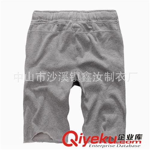 中山厂家订做全棉男士外贸休闲短裤 定制时尚马裤