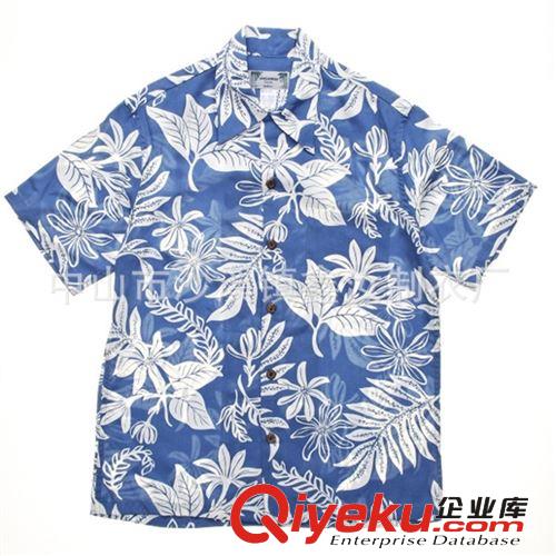 厂家订做满版印花沙滩衬衫 定制沙滩裤夏威夷短袖海边男女服装