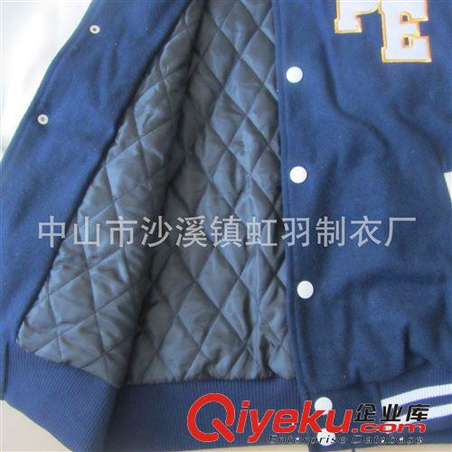 新款男式加厚夹棉卫衣 韩版长袖保暖棒球服 学生款棒球服定制