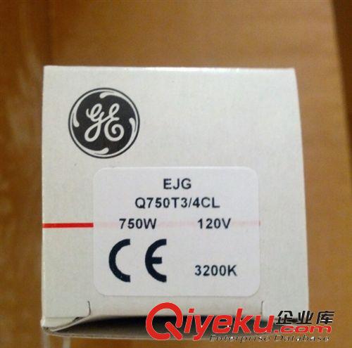 沈阳供应美国GE通用EJG Q750T3/4CL 对色灯箱750W120V D 6 5