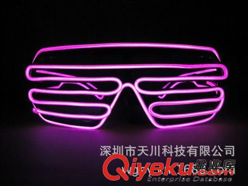 xxx格 心形发光眼镜 冷光玩具眼镜 EL冷光眼镜 聚会发光眼镜