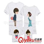 厂家定制2014新款韩版夏季纯棉家庭装T恤 卡通图案亲子套装