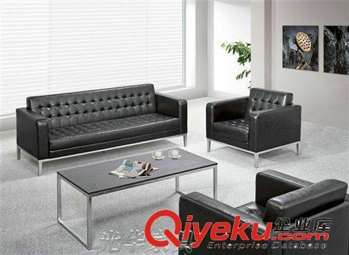 供应不锈钢环保皮现 代简约小户型客厅组合沙发 办公室皮艺沙发