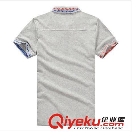 卡宾男装2014夏装新款短袖T恤民族风男士韩版修身翻领POLO衫JT747