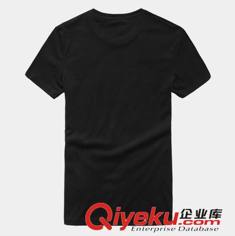 GXG男装2014夏装新款黑色立体印花潮男士全棉修身圆领短袖T恤T737