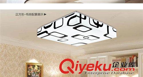 方形吸顶灯LED 客厅卧室现代简约时尚 长方形正LED吸顶灯古镇厂家