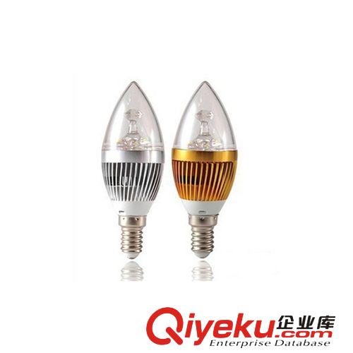 水晶吸顶灯专用大功率灯泡 LED尖泡3W E14蜡烛灯泡 节能灯泡光源