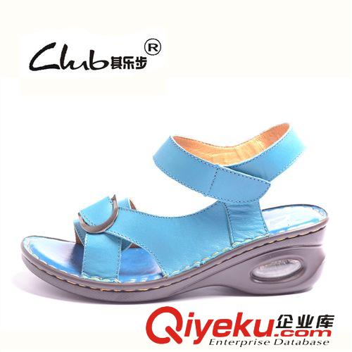 2014夏季新款外贸zp女士凉鞋 广州缝线品牌坡跟鞋子 气垫潮女鞋