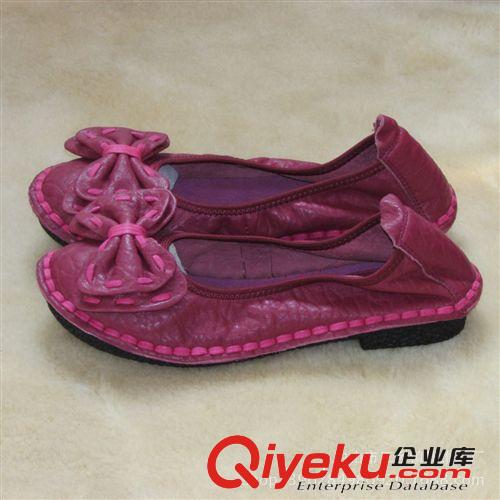 工厂直供一件代发淑女森系手工女鞋骷髅平跟原创羊皮中山外贸鞋