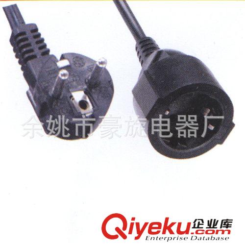 厂家直销欧洲电源线插头延长线 XH03P电线,橡胶线