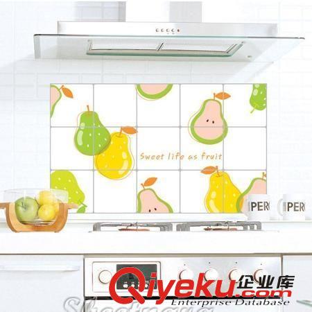 防油贴厨房防油污贴纸 透明铝箔耐高温水果贴纸